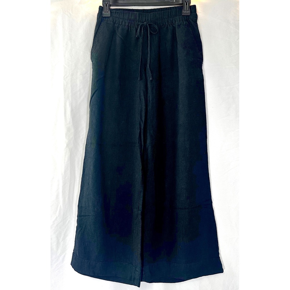 A New Day Wide Leg Linen Blend Pant Women's XS Boho Coastal Cottagecore Earthy
